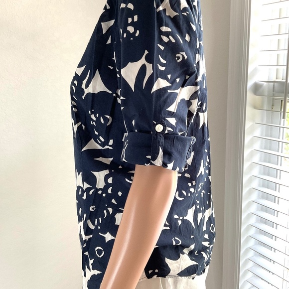 NAUTICA sz 6 blouse Navy - Picture 6 of 8